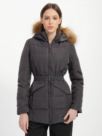 Пуховик Bomboogie модель CW795B_т.сірий Фото