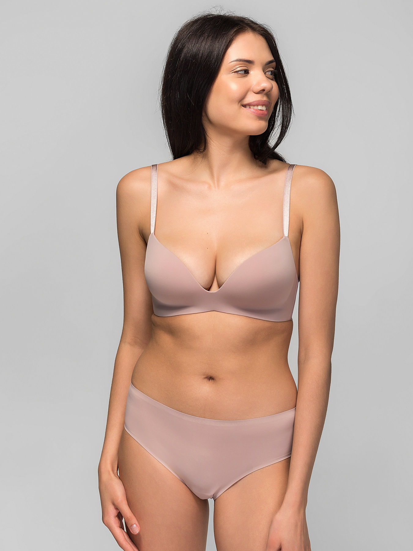 Бюстгальтер Brabrabra модель 015С, бледно-розовый Фото