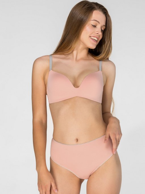 Бюстгальтер Brabrabra 015S модель SLZ23301015-пудра Фото