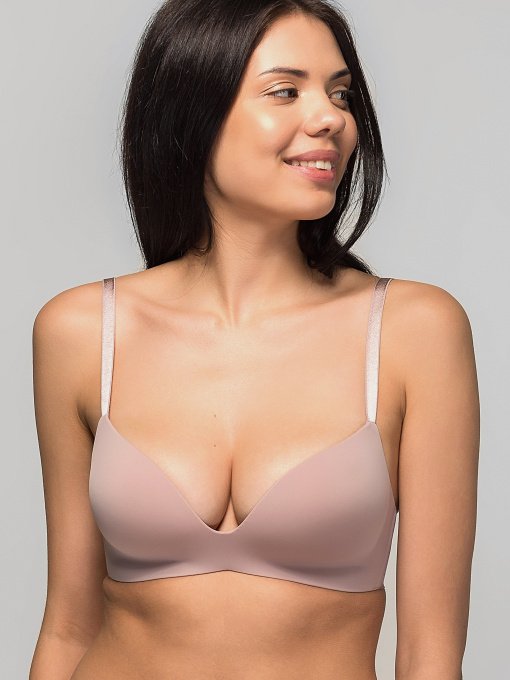 Бюстгальтер Brabrabra модель SLZ19801015-блідо-рожевий Фото