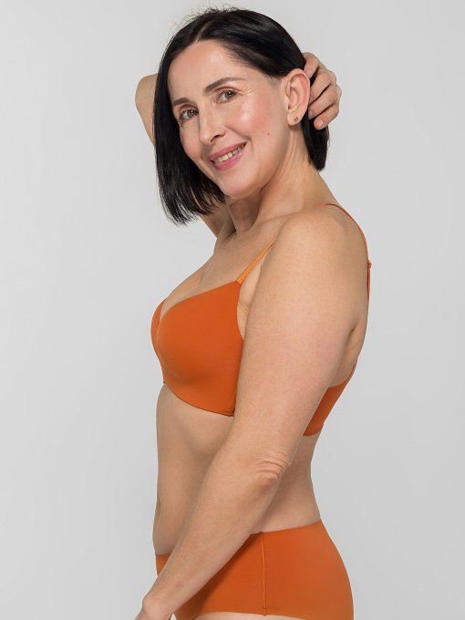 Бюстгальтер Brabrabra модель SLZ19801015-темний апельсин Фото