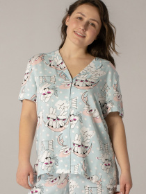 Сорочка повсякденна Brabrabra модель HOM2104004_blue_print Сорочка повсякденна Brabrabra модель HOM2104004_blue_print Фото