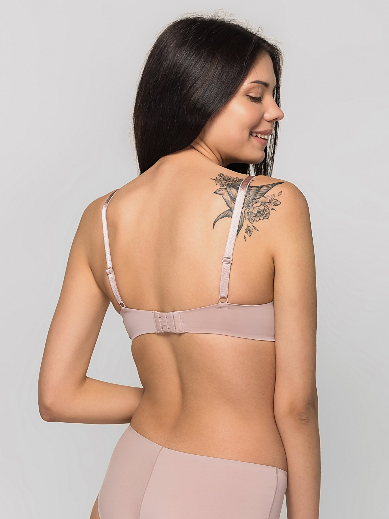 Бюстгальтер Brabrabra модель SLZ19801002-блідо-рожевий Фото