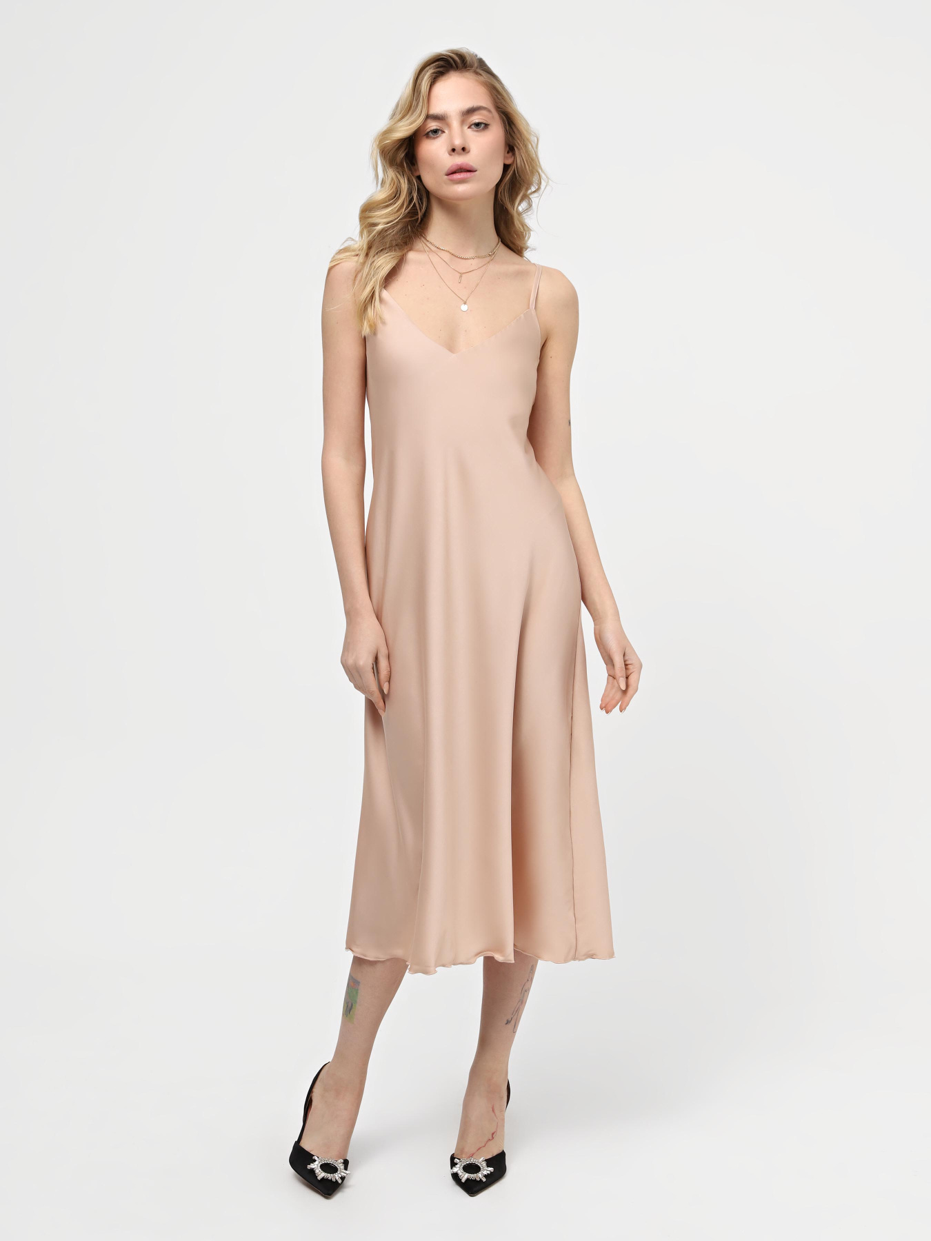 Сукня міді Braska модель KP-10321-10 Сукня міді Braska модель KP-10321-10 Фото