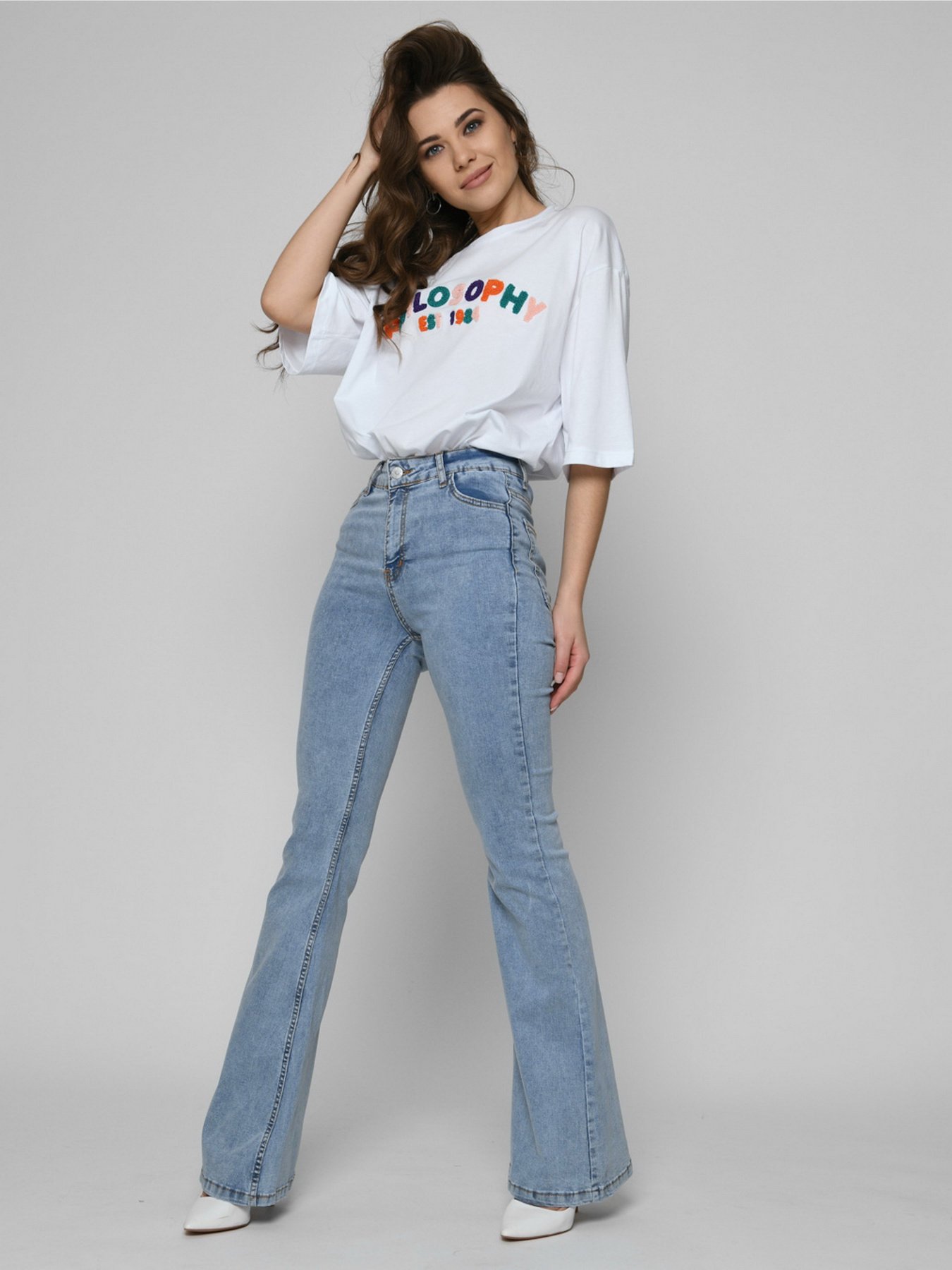 Расклешенные джинсы Braska модель 32147-11 Фото