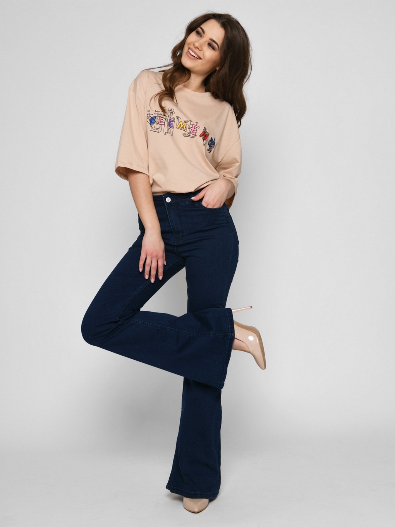 Расклешенные джинсы Braska модель 32148-2 Фото