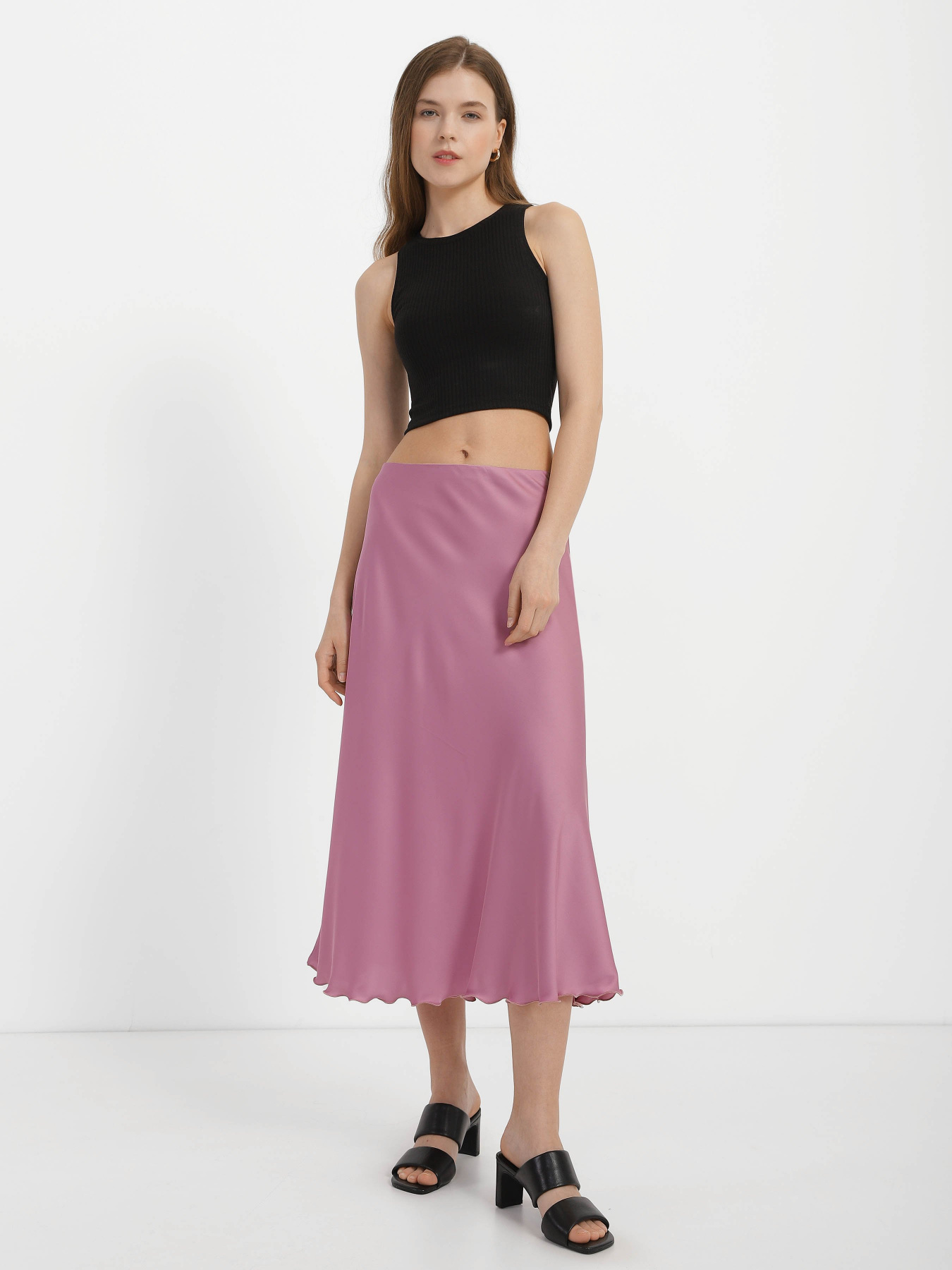 Спідниця міді Braska модель 3264-15 Спідниця міді Braska модель 3264-15 Фото