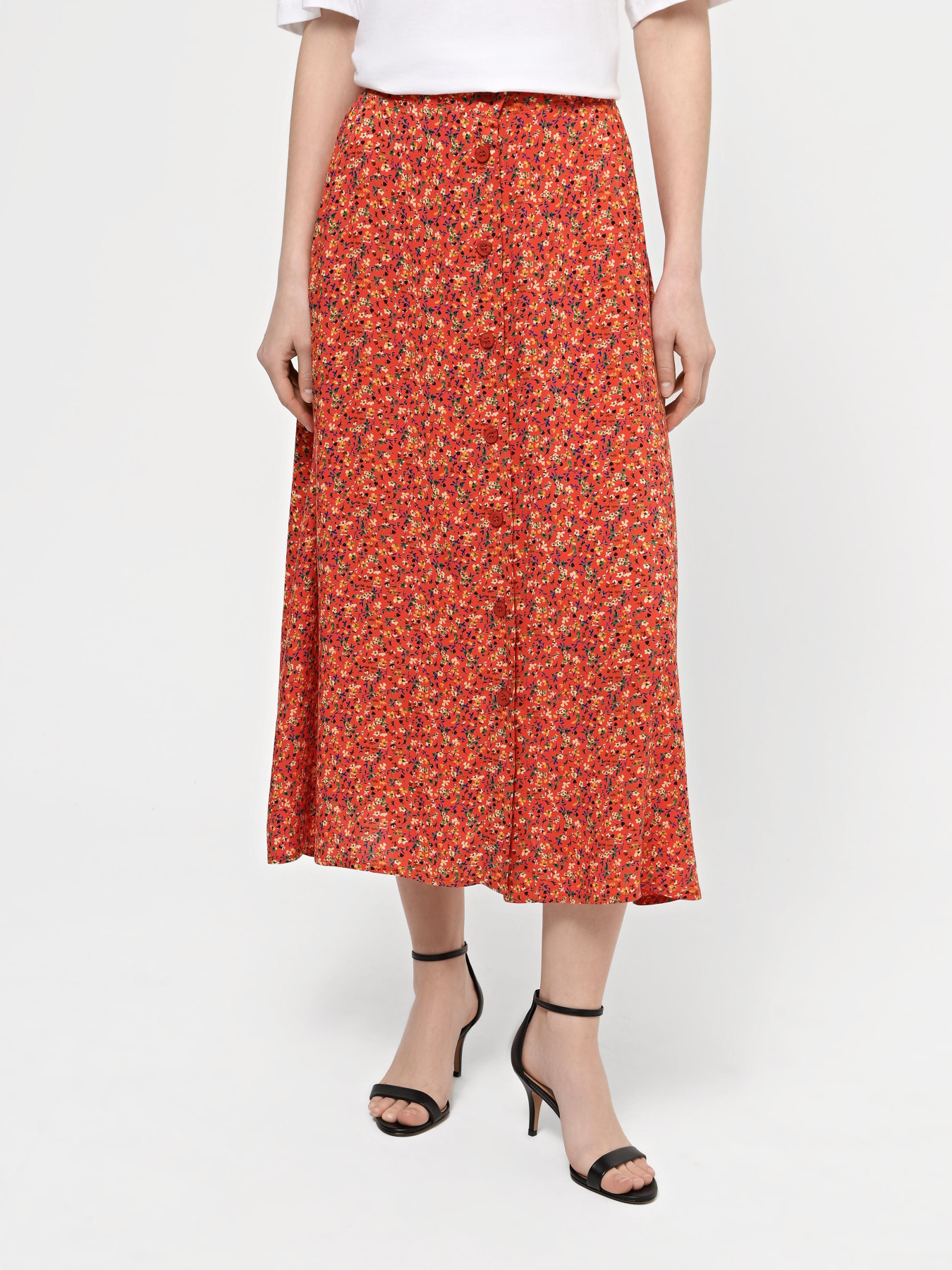 Спідниця міді Braska модель UB-3267-14 Спідниця міді Braska модель UB-3267-14 Фото