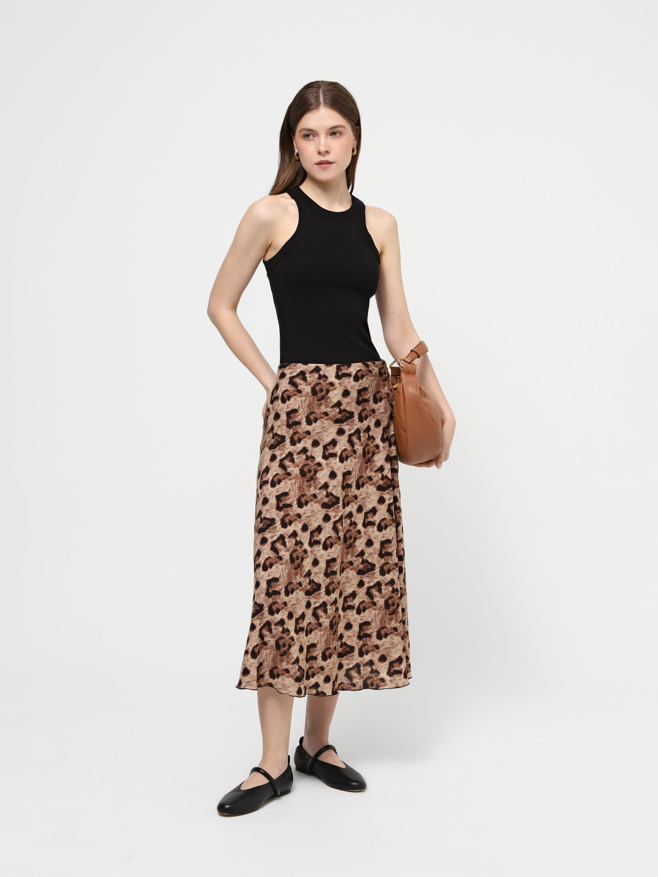 Спідниця міді Braska модель 13021-24 Спідниця міді Braska модель 13021-24 Фото