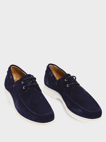 Мокасини GRAF shoes модель 0676 NAVY SUEDE — фото 4 - INTERTOP