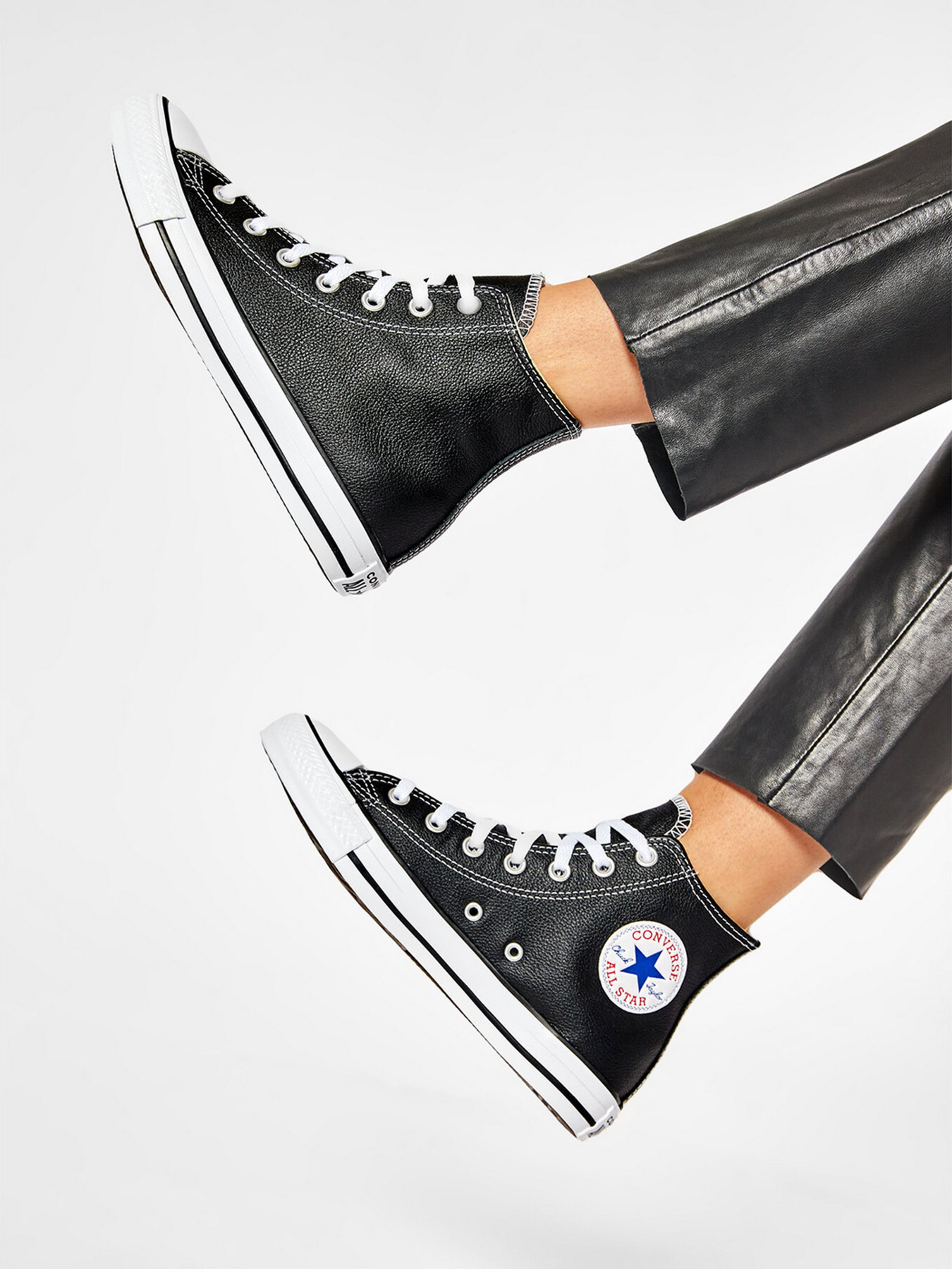 Кеды высокие CONVERSE Chuck Taylor All Star Leather модель 132170C Фото