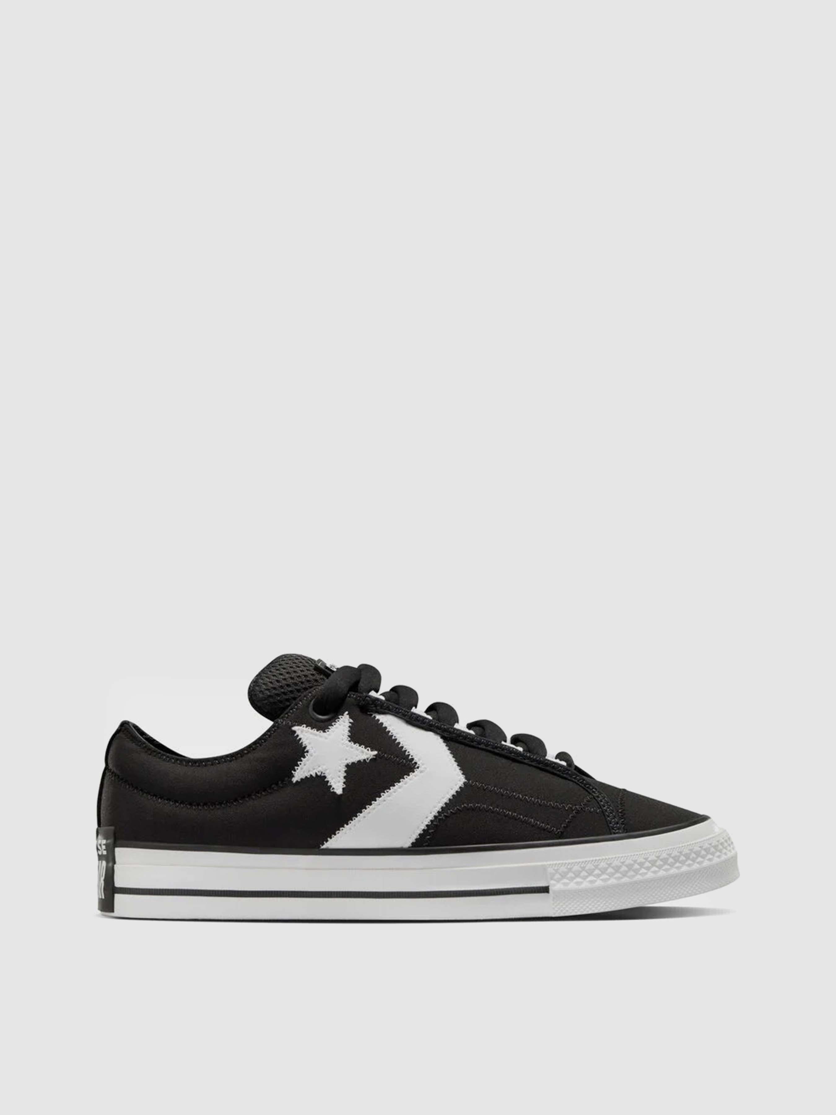 Чоловічі Кеди низькі CONVERSE STAR PLAYER 76 OX (CA567) колір чорний, матеріал текстиль CONVERSE - купити в Україні