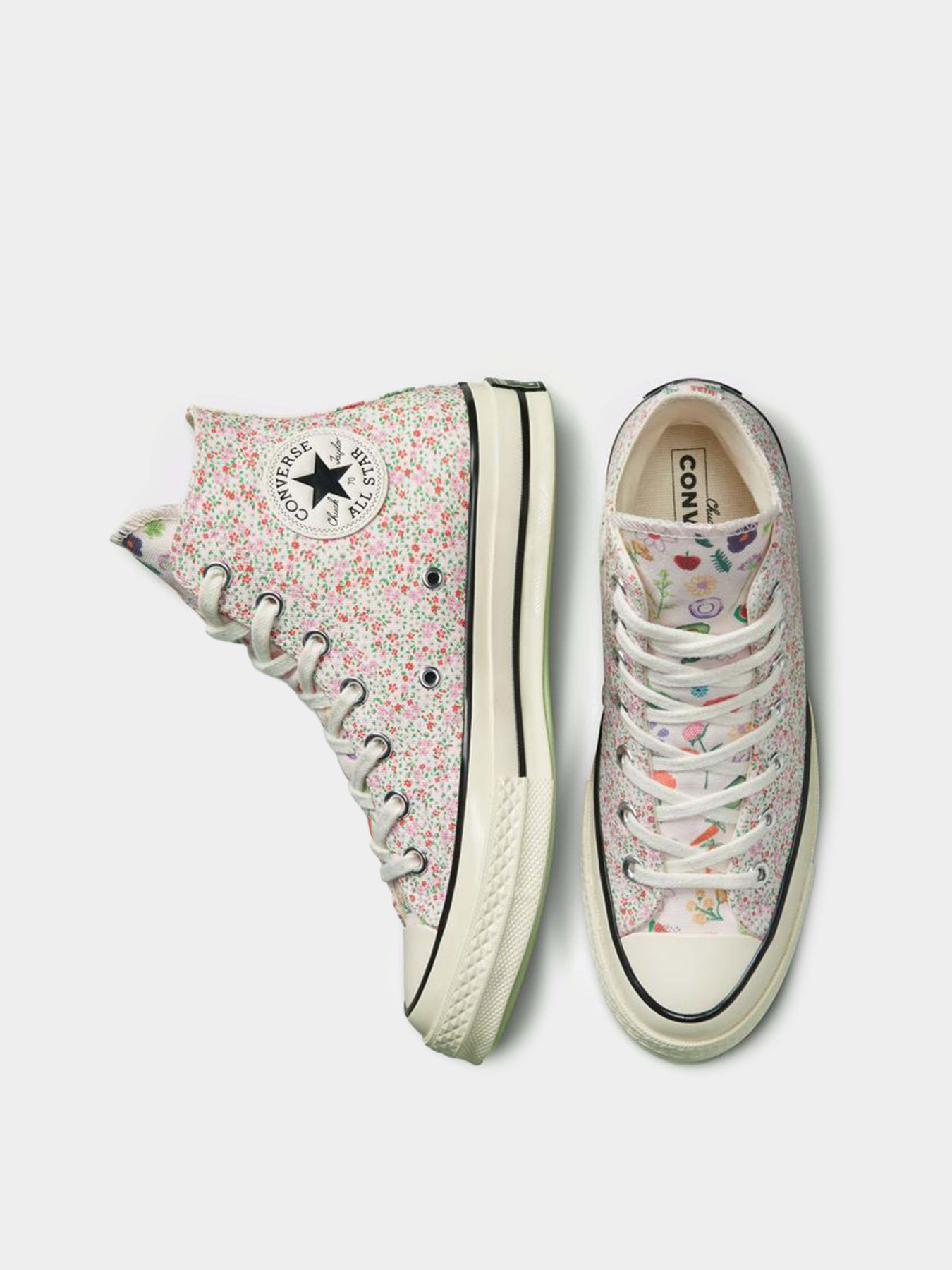 Кеды высокие CONVERSE Chuck 70 Fruits & Florals модель A03555C Фото