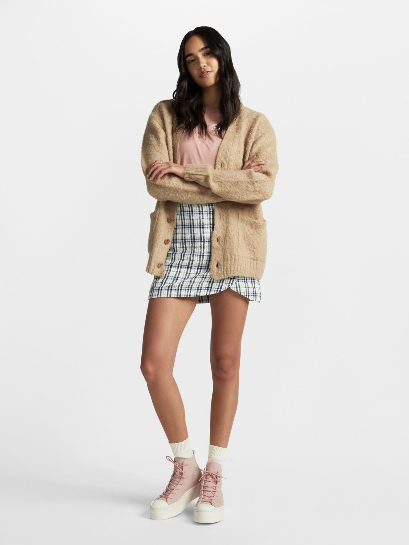 Кеды высокие CONVERSE Chuck Taylor All Star Modern Lift Platform Mono Suede модель A04663C Фото