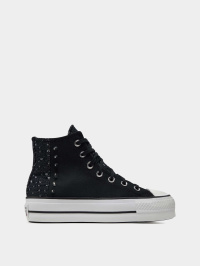 Чорний - Кеди високі CONVERSE Chuck Taylor All Star Lift Platform Studded