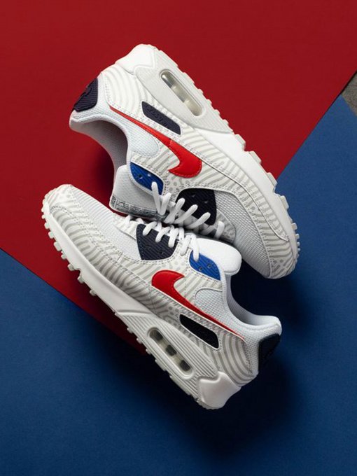 Кроссовки повседневные NIKE Air Max 90 Euro Tour модель CW7574-100 Фото