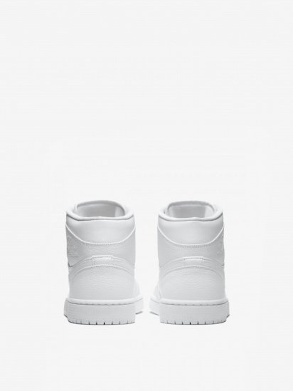 Кеди високі NIKE Air Jordan 1 Mid Triple White 2.0 модель 554724-130 — фото 3 - INTERTOP