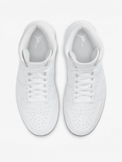 Кеди високі NIKE Air Jordan 1 Mid Triple White 2.0 модель 554724-130 — фото 5 - INTERTOP