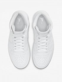 Кеды высокие NIKE Air Jordan 1 Mid Triple White 2.0 модель 554724-130 Фото