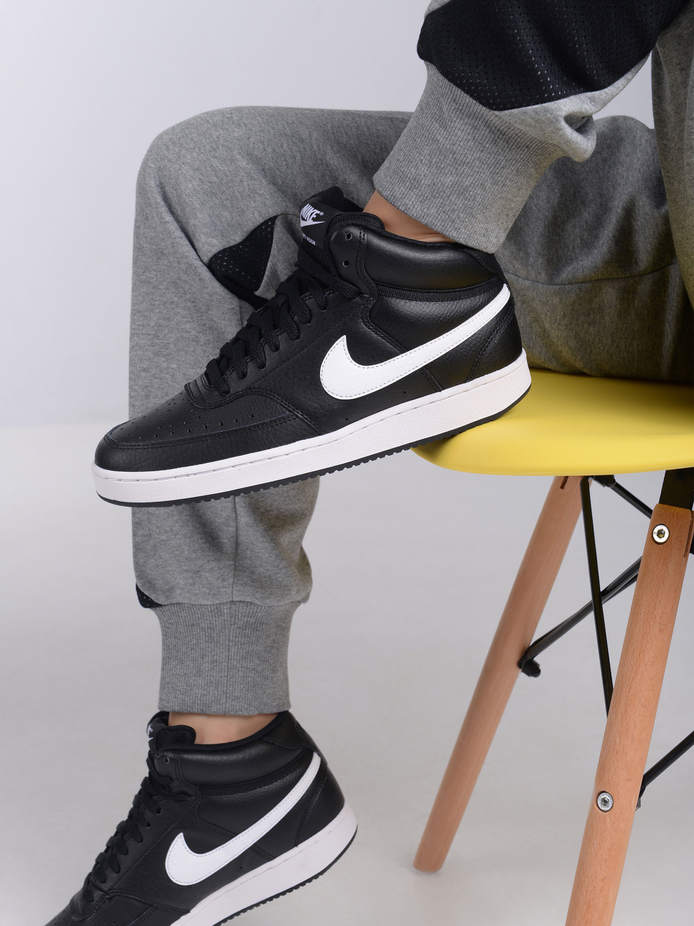 Кеды высокие NIKE Court Vision Mid модель CD5436-001 Фото