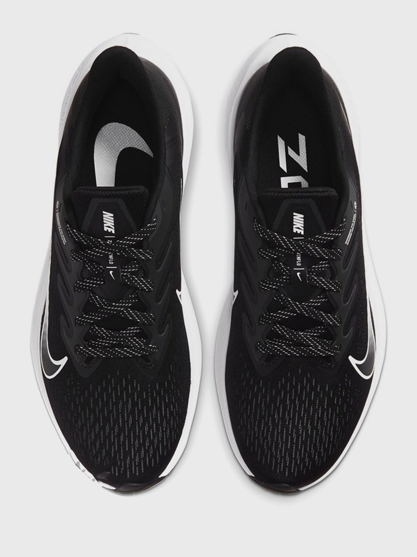 Кроссовки повседневные NIKE ZOOM WINFLO 'Black Anthracite' модель CJ0302-005 Фото