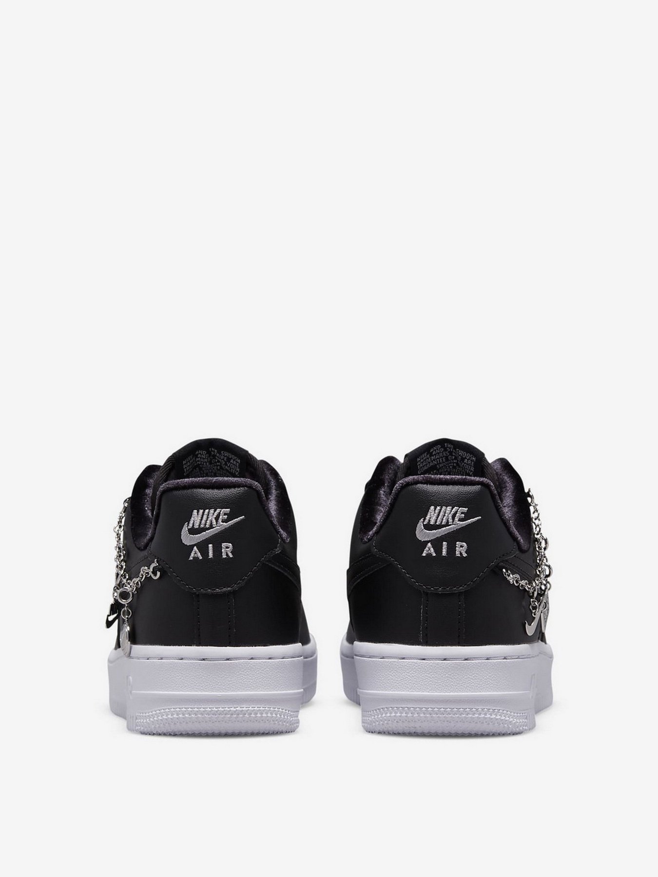 Кеды низкие NIKE Air Force 1 Low Black Pendant модель DD1525-001 Фото