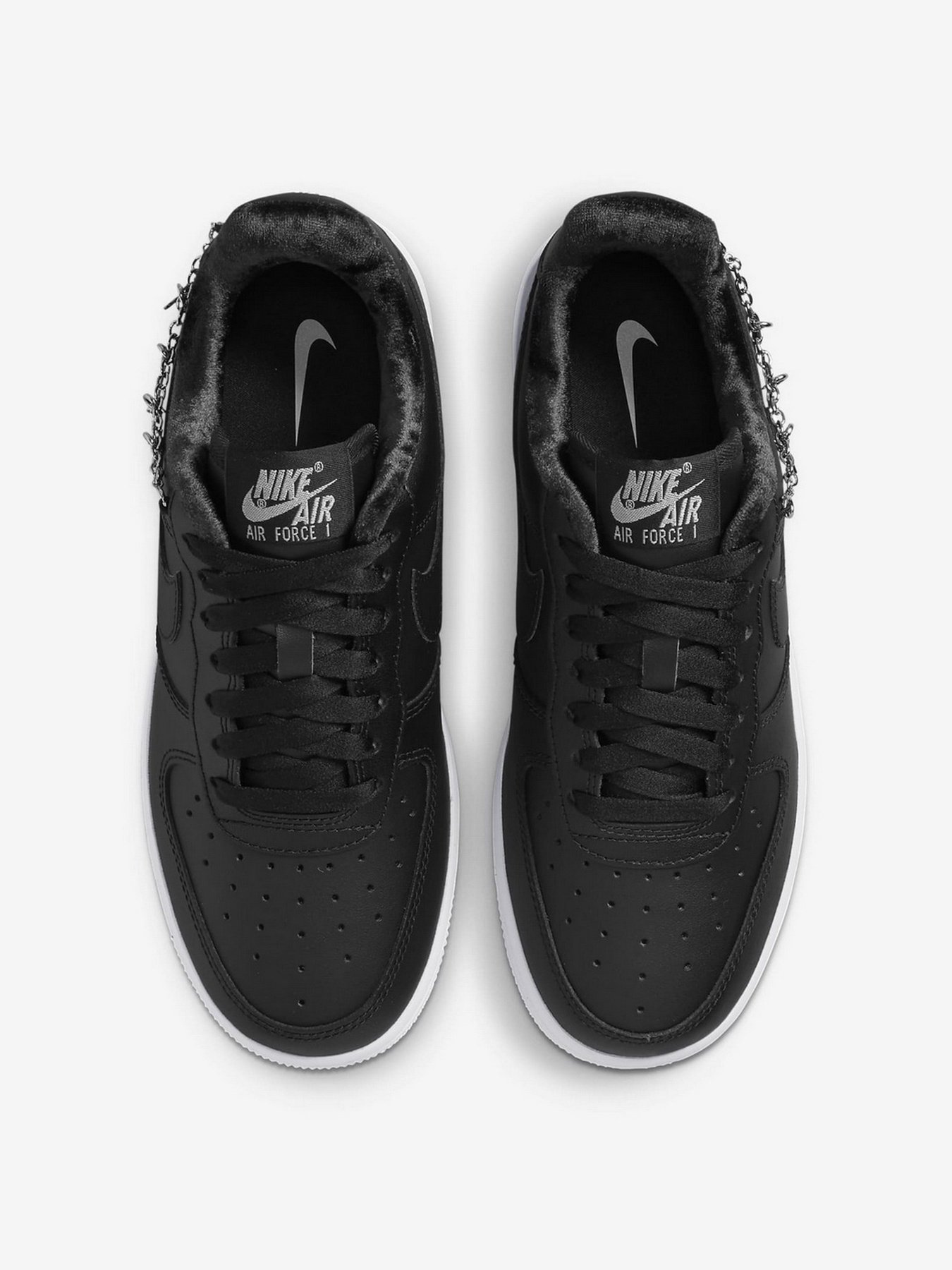Кеды низкие NIKE Air Force 1 Low Black Pendant модель DD1525-001 Фото
