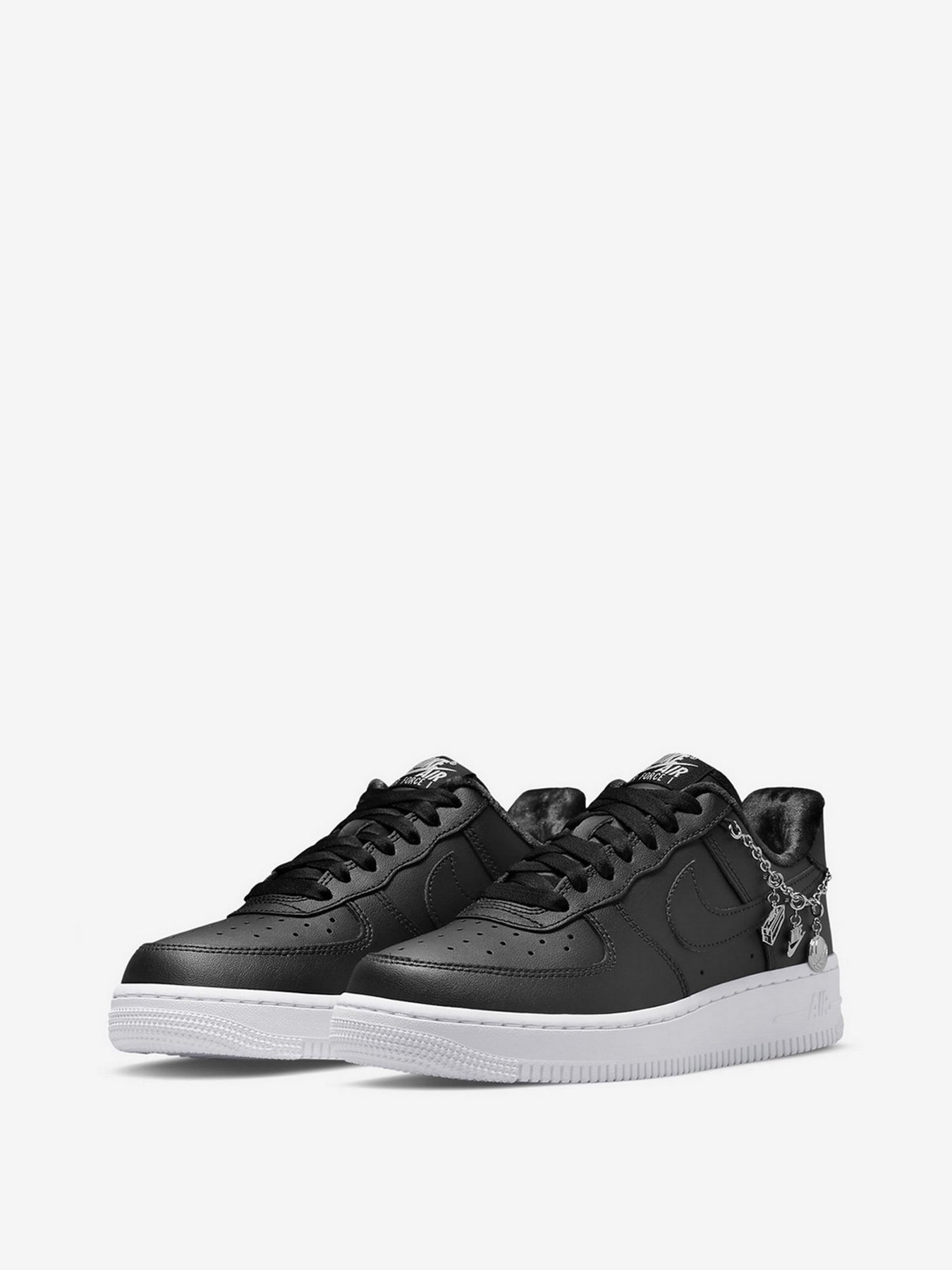 Кеды низкие NIKE Air Force 1 Low Black Pendant модель DD1525-001 Фото