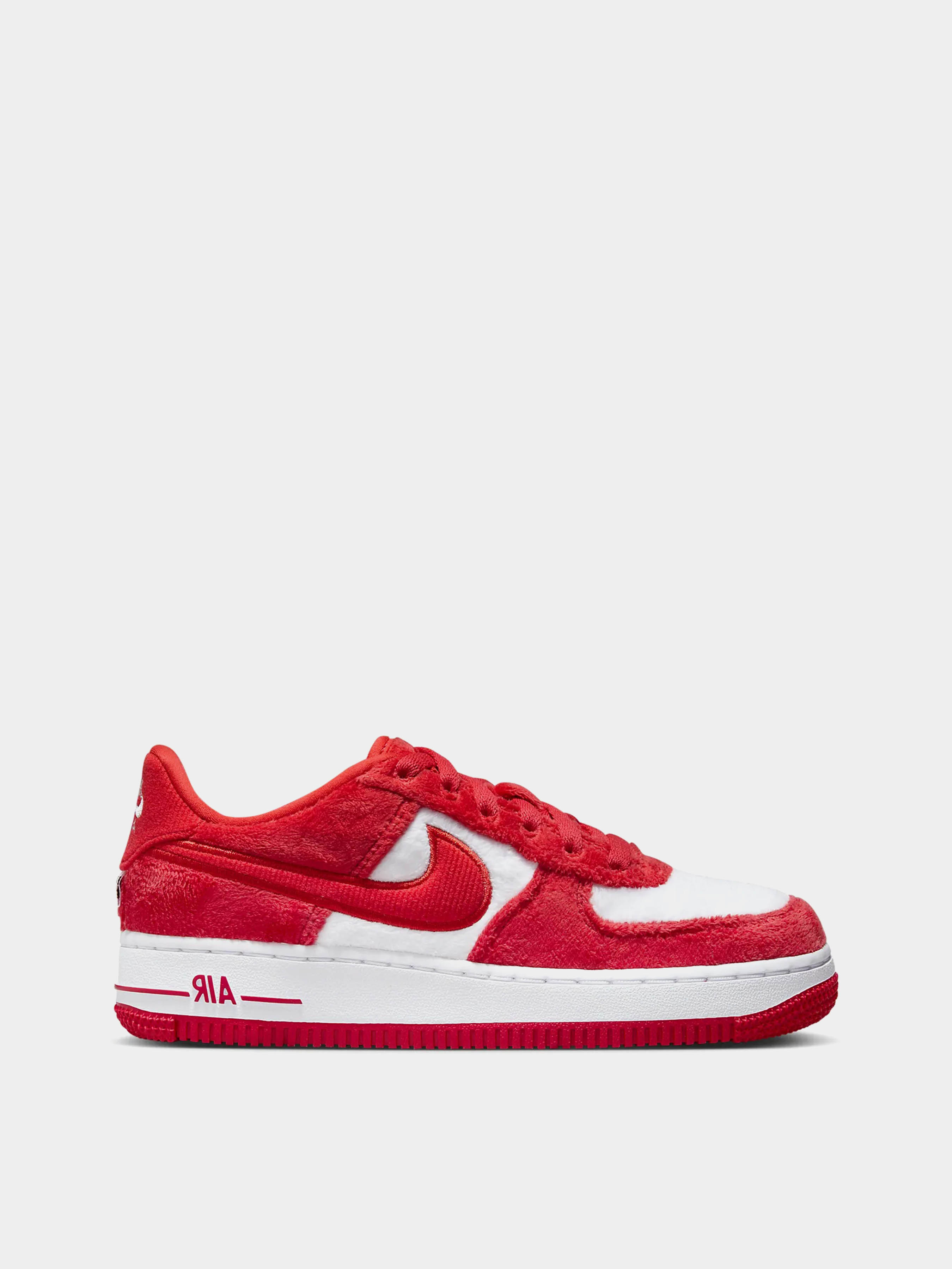 Дитячі Кеди низькі NIKE AIR FORCE 1 (CG416) колір червоний, матеріал текстиль