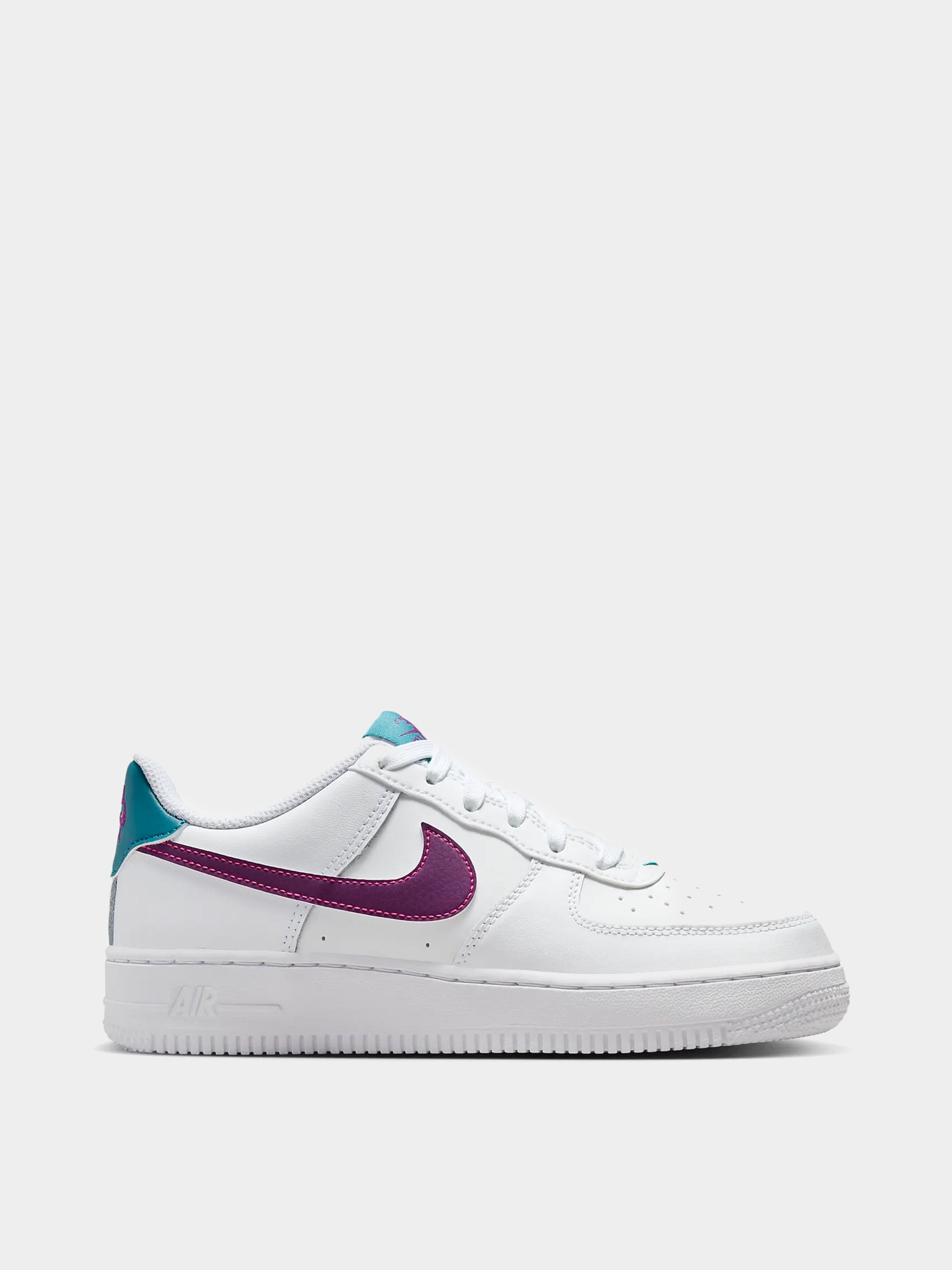Шкіряні Дитячі Кеди низькі NIKE AIR FORCE 1 (CG423) колір білий