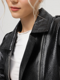 Шкіряна куртка CHER '17 INTERTOP модель 02643FW24 Фото