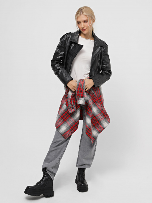 Куртка кожаная CHER '17 INTERTOP модель 02643FW24 Куртка кожаная CHER '17 INTERTOP модель 02643FW24 Фото