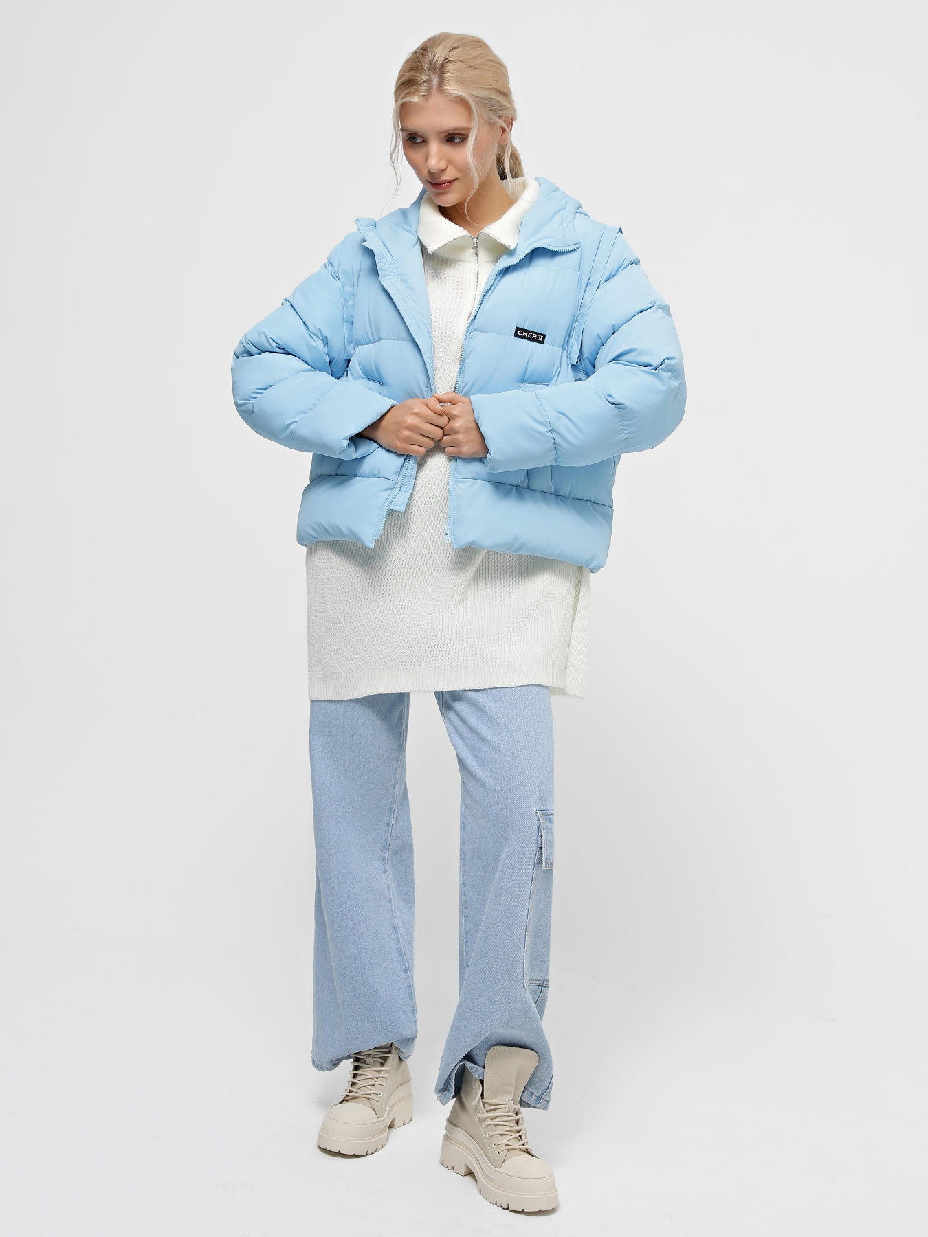 Пуховик CHER '17 INTERTOP модель 02173FW24 Фото