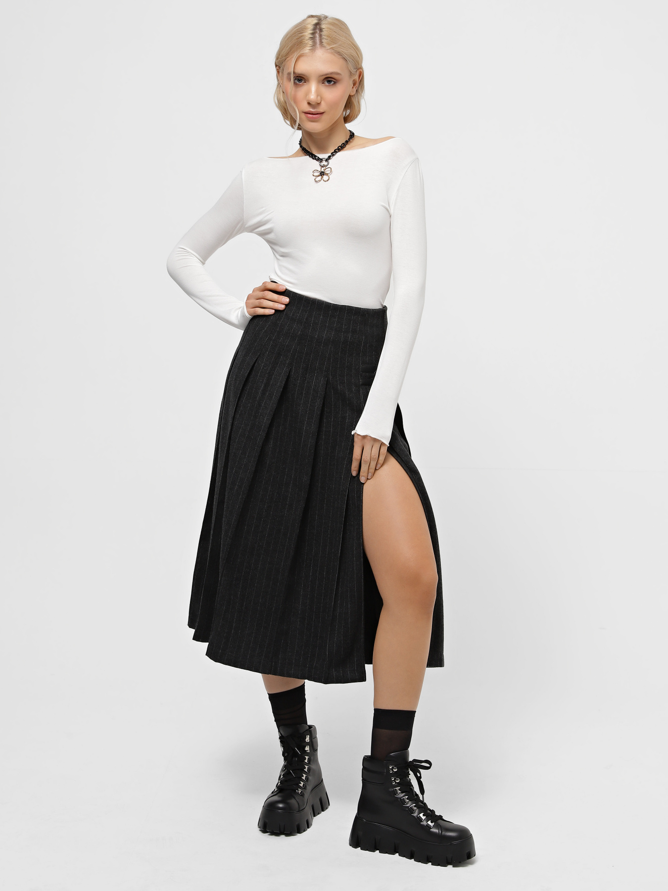 Юбка миди CHER '17 INTERTOP модель 02636FW24 Фото