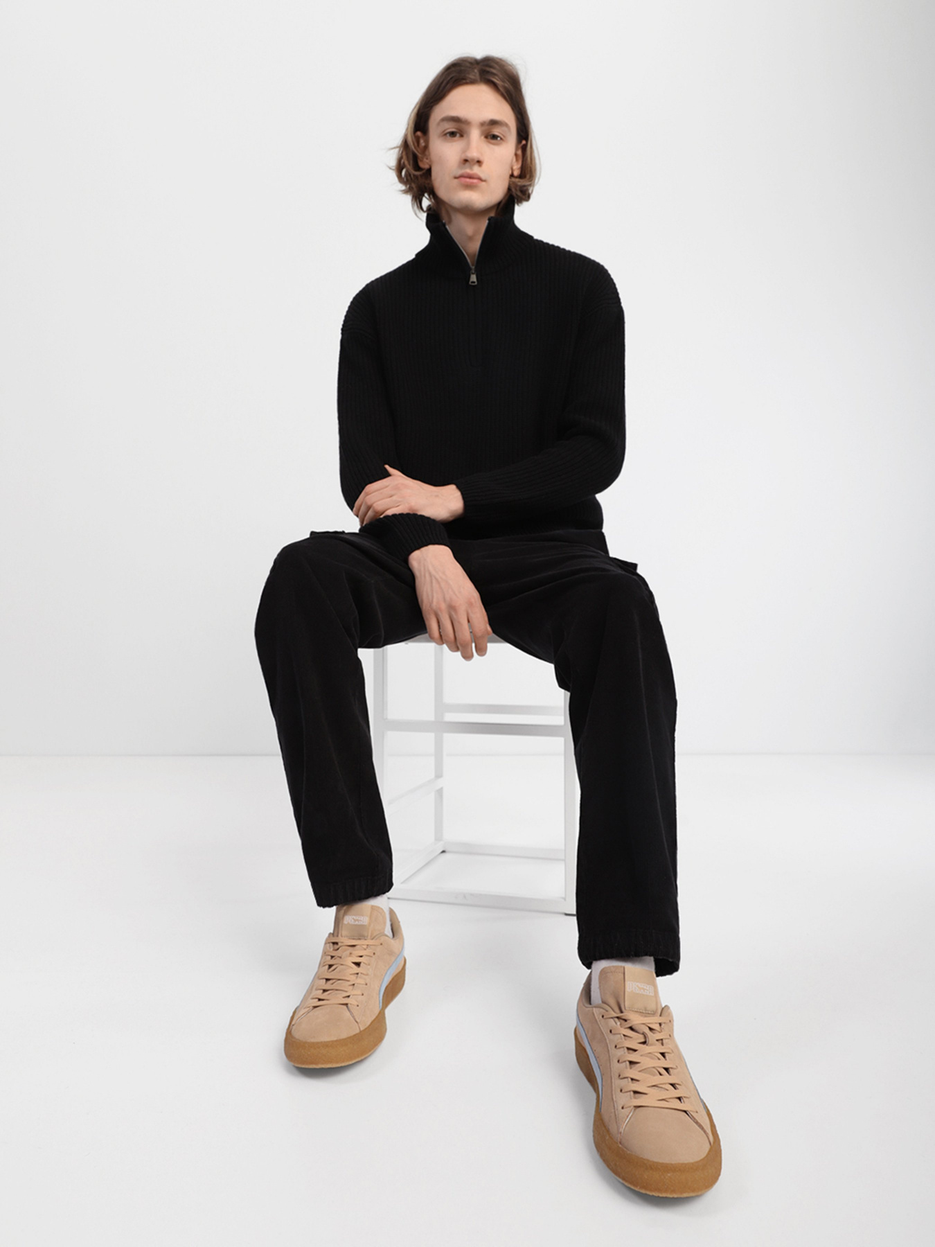 Кеды низкие PUMA x Maison Kitsune Suede Crepe модель 38127001 Фото