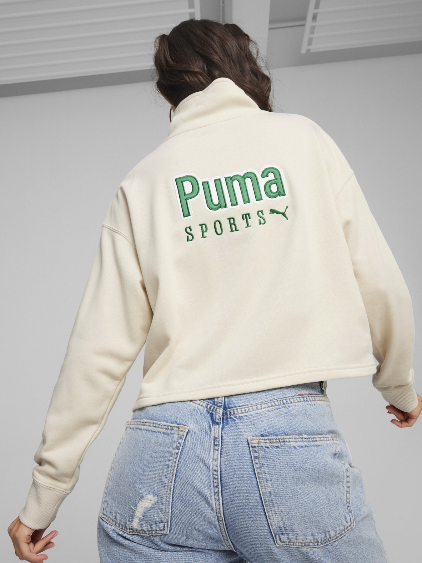 Кофта PUMA TEAM Half-Zip Crew модель 62432487 Фото