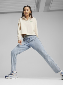 Кофта PUMA TEAM Half-Zip Crew модель 62432487 Фото