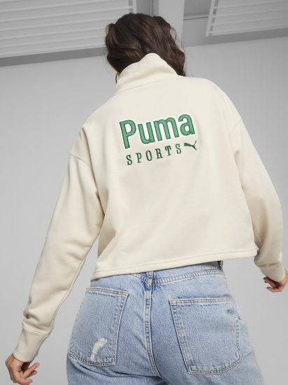 Кофта PUMA TEAM Half-Zip Crew модель 62432487 — фото 4 - INTERTOP