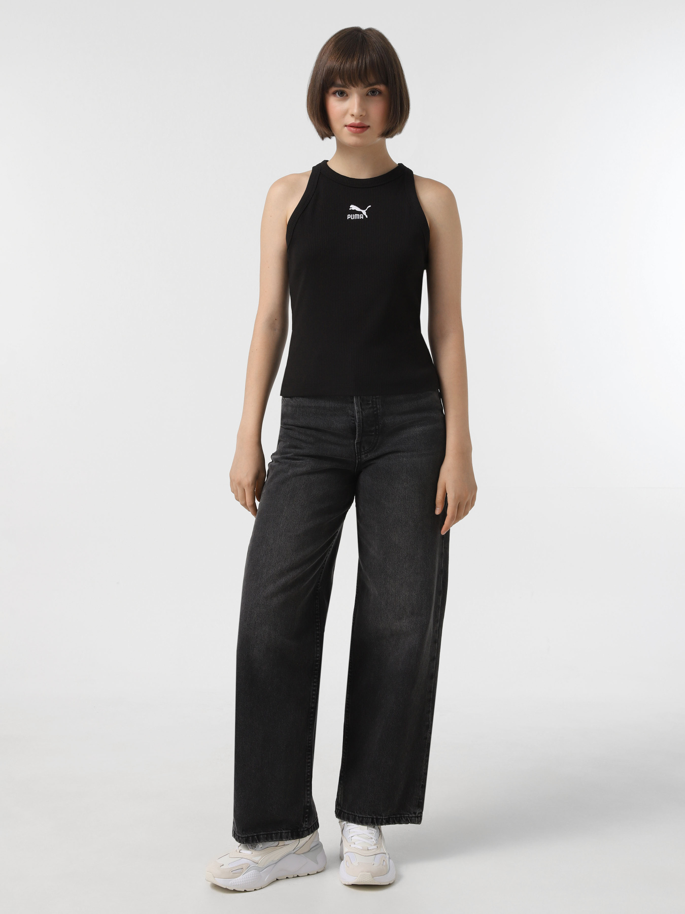 Майка PUMA Classics Ribbed Tank модель 62437101 Фото