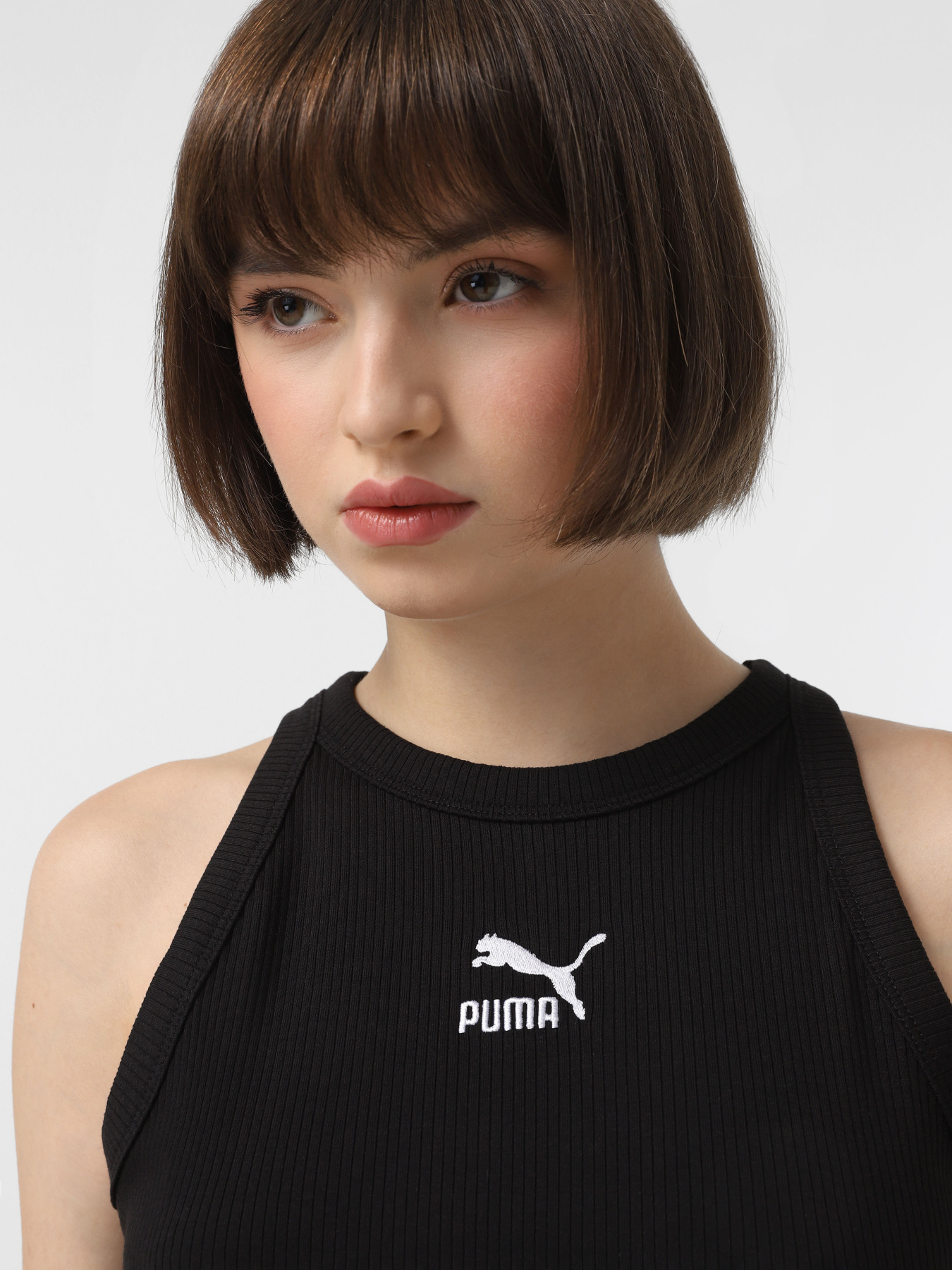 Майка PUMA Classics Ribbed Tank модель 62437101 Фото