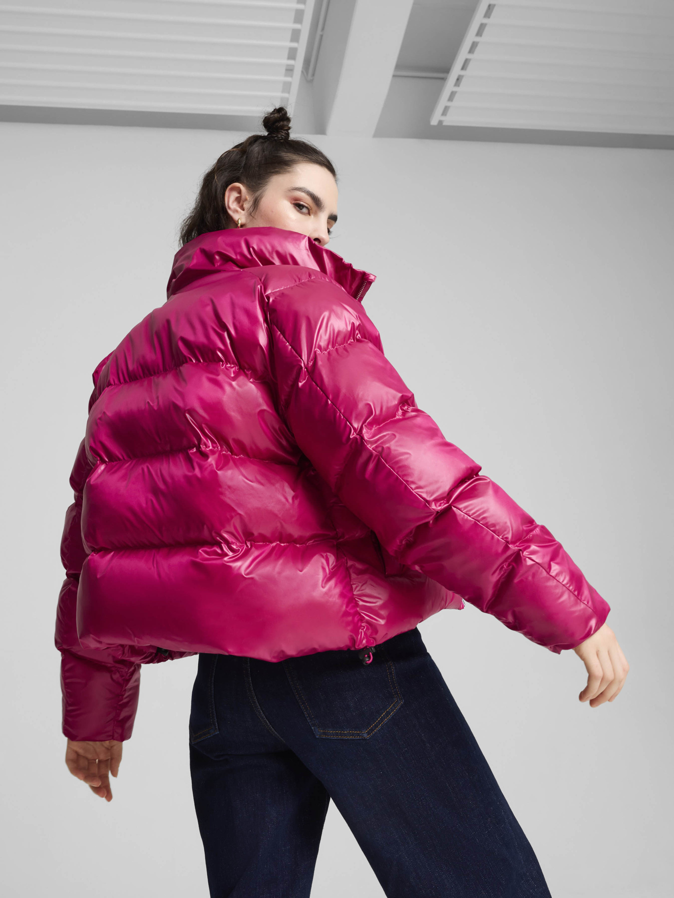 Зимняя куртка PUMA Shiny Puffer модель 62651445 Фото