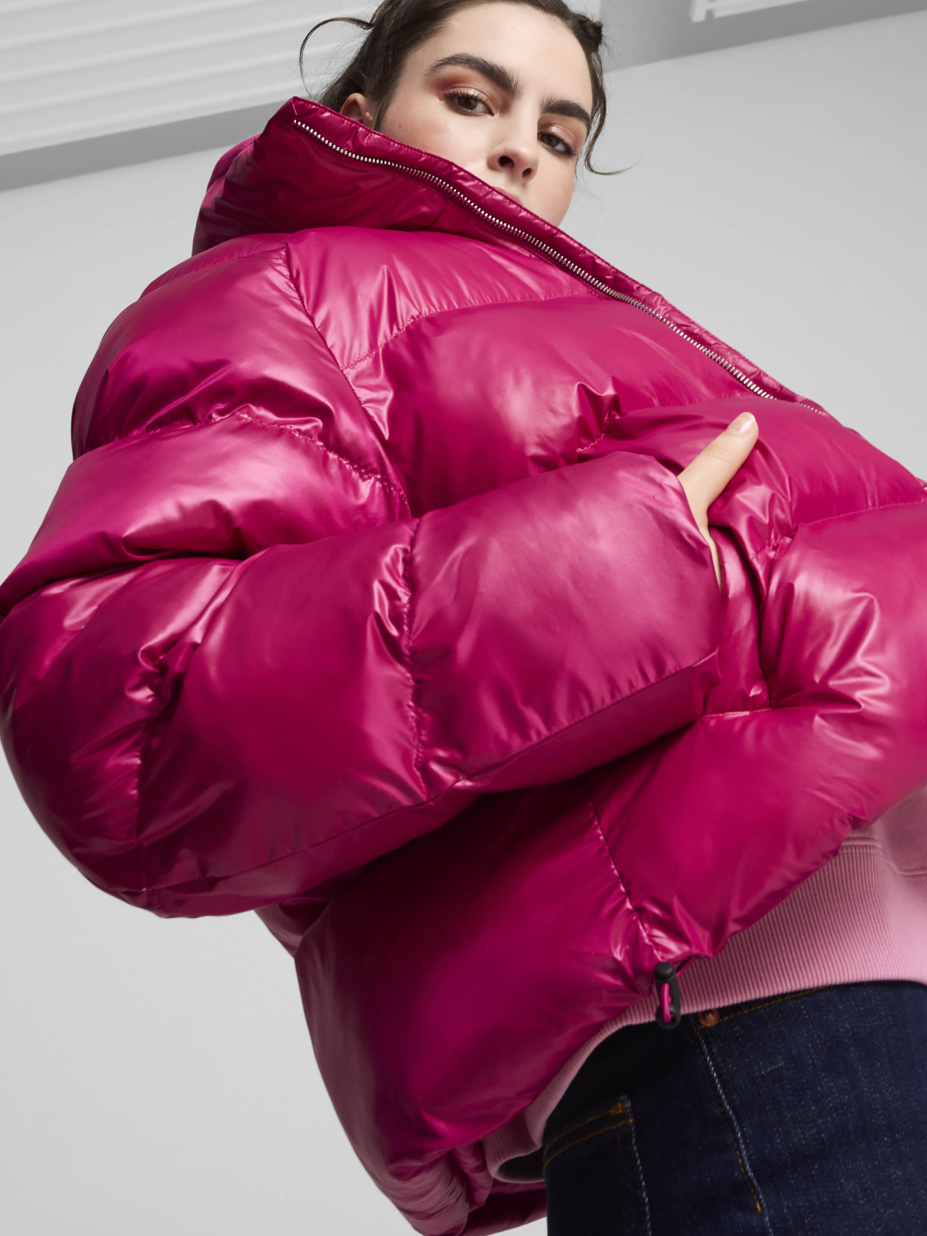 Зимняя куртка PUMA Shiny Puffer модель 62651445 Фото
