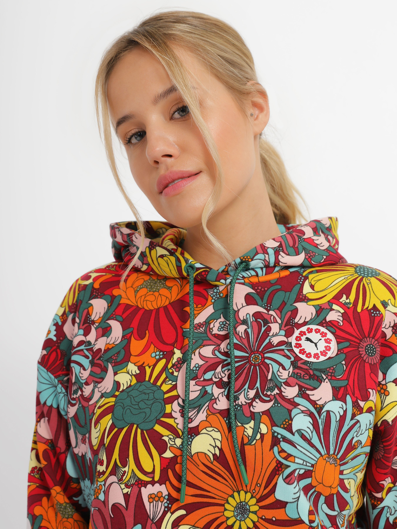 Худи PUMA x LIBERTY Printed Hoodie модель 53983037 Фото