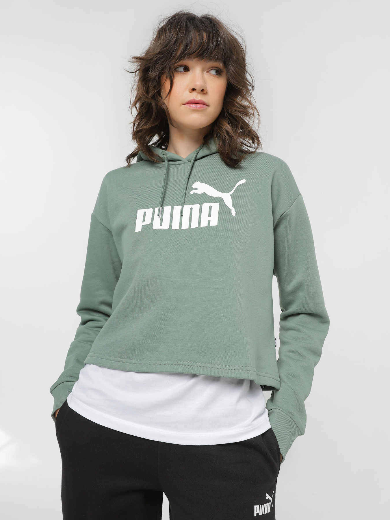 Худи PUMA Essentials Cropped Logo модель 58686948 Фото