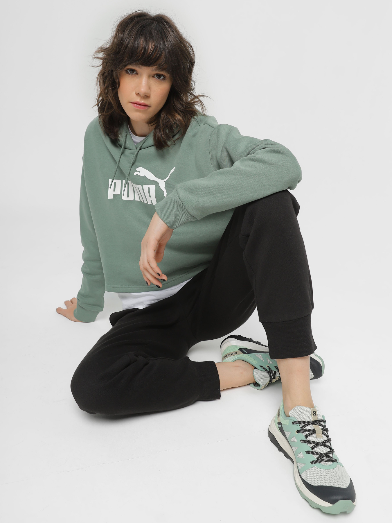 Худи PUMA Essentials Cropped Logo модель 58686948 Фото
