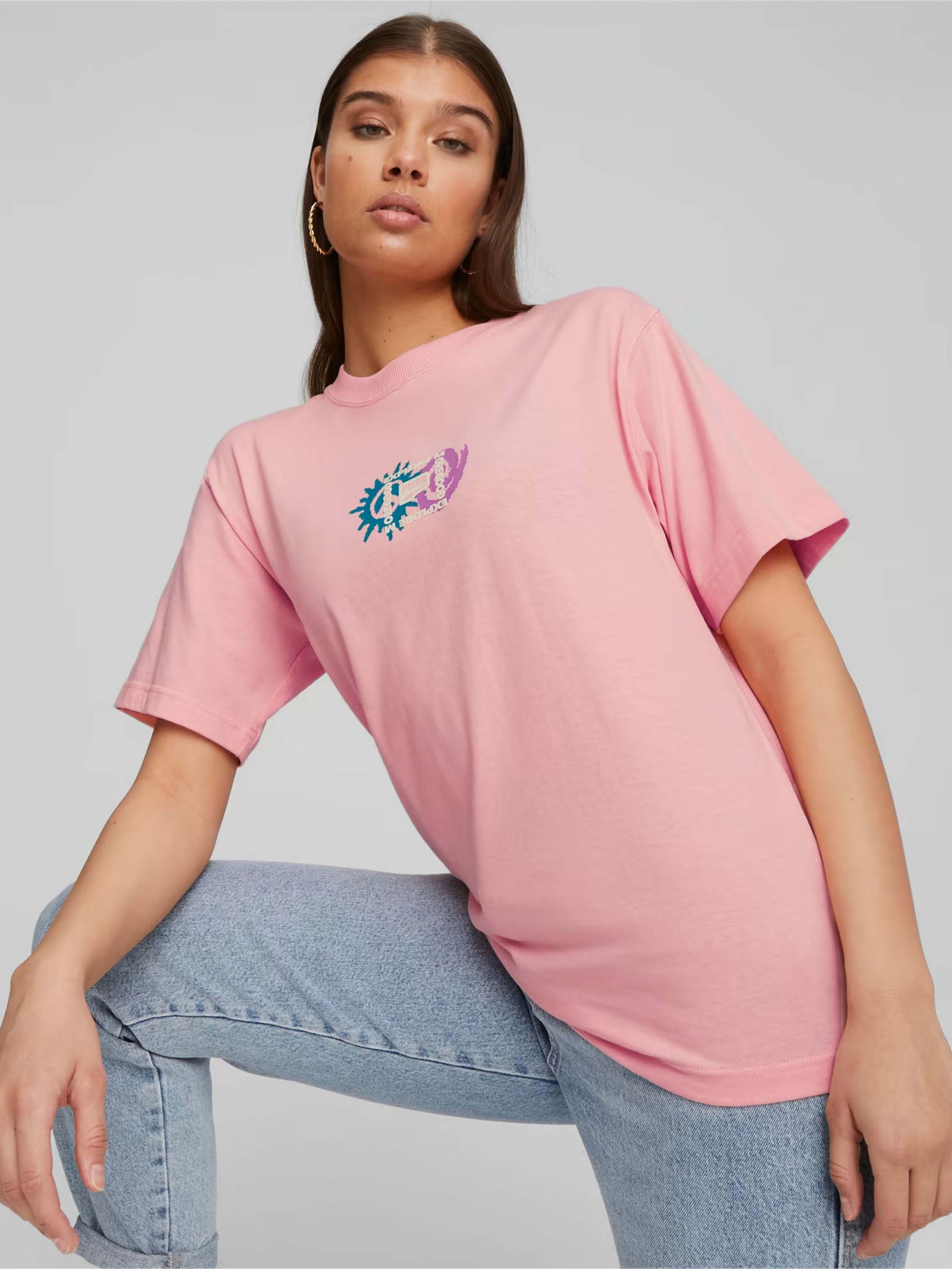 Футболка PUMA Downtown Graphic модель 62145363 Фото