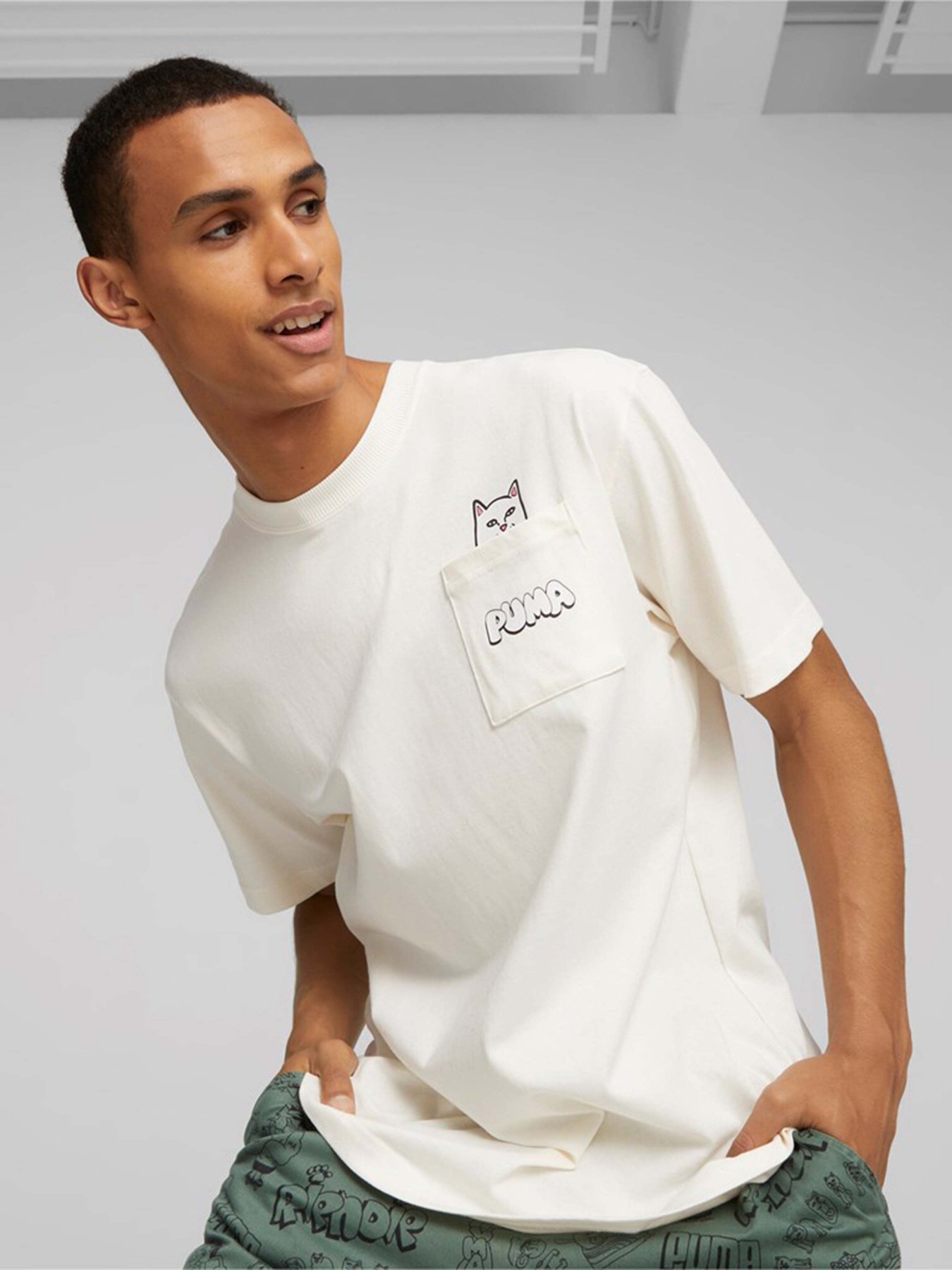 Футболка PUMA x RIPNDIP Pocket модель 62219565 Фото