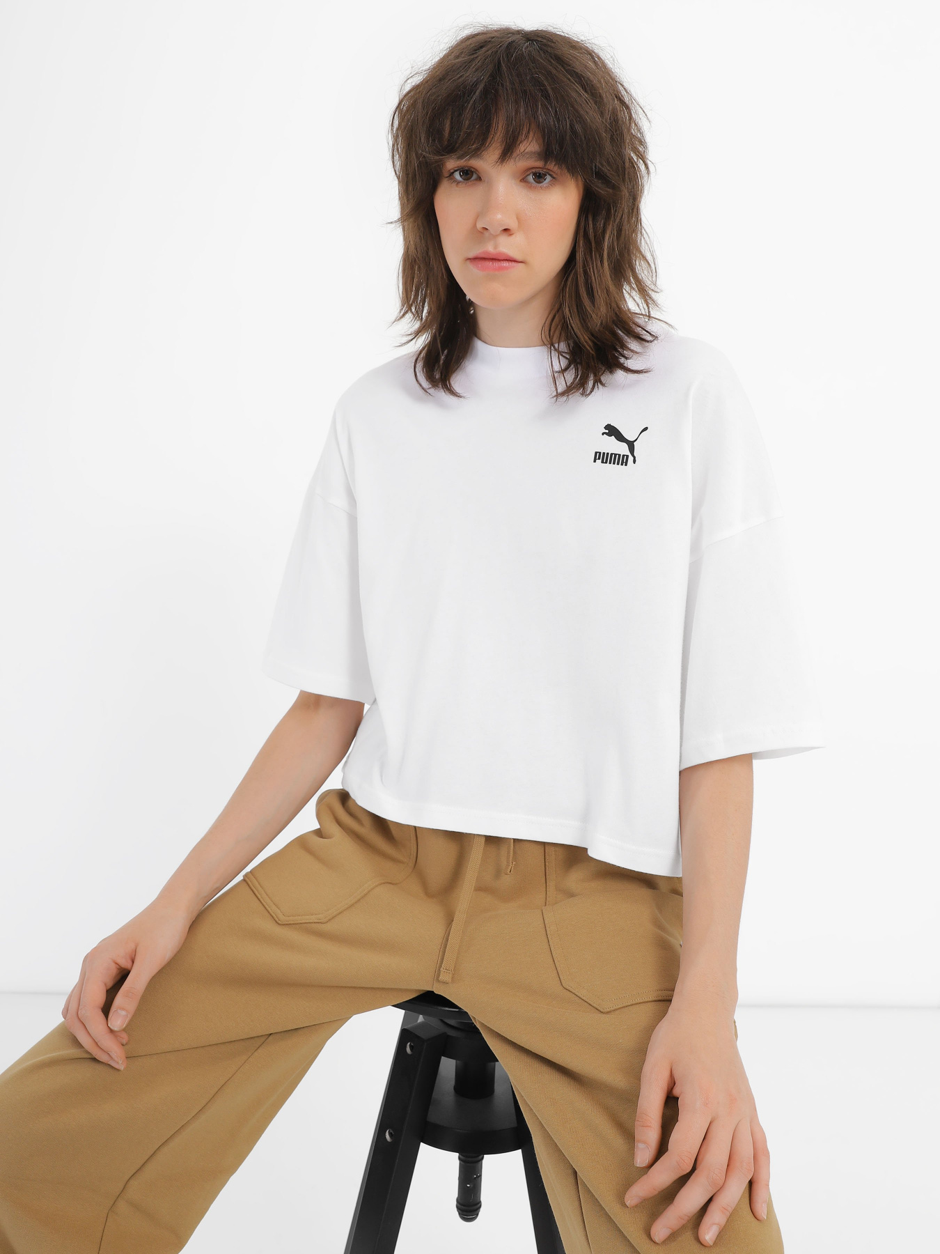 Футболка PUMA CLASSICS Oversized модель 62138102 Фото