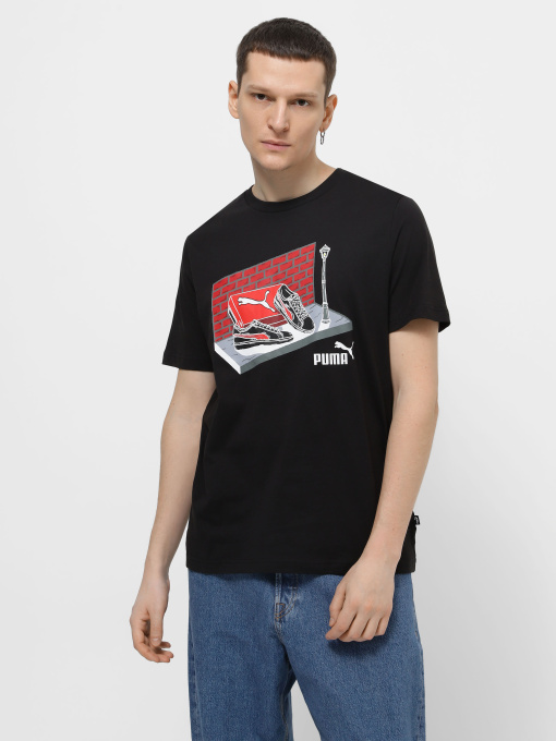 Футболка PUMA GRAPHICS BOX модель 68017501 Фото