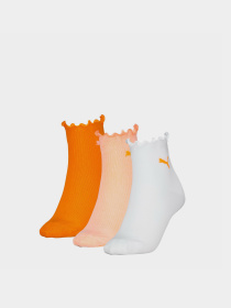 Набор носков PUMA Ruffle Quarter 3p модель 93839801 Фото